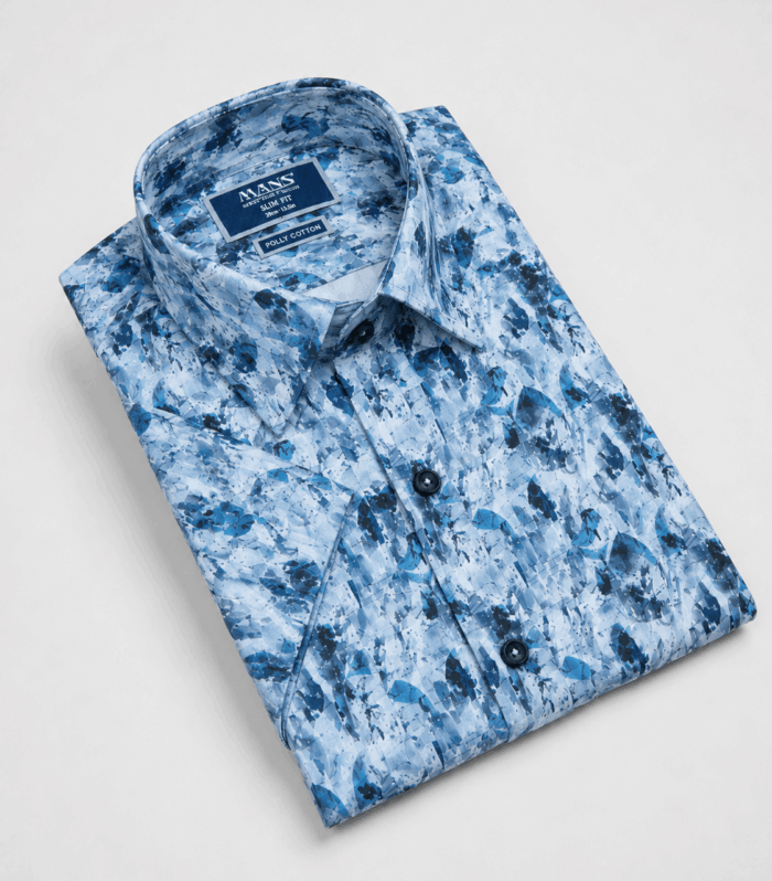 Mans Formal Dobby Slim Fit Long Sleeve