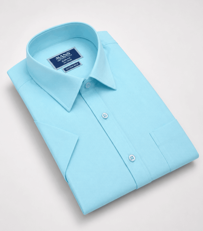 Mans Formal Palne Regular Fit Long Sleeve
